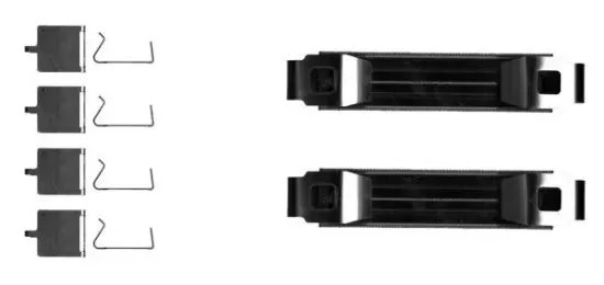 Zubehörsatz, Bremssattel Vorderachse HELLA 8DZ 355 205-681 Bild Zubehörsatz, Bremssattel Vorderachse HELLA 8DZ 355 205-681