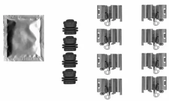 Zubehörsatz, Scheibenbremsbelag HELLA 8DZ 355 206-761 Bild Zubehörsatz, Scheibenbremsbelag HELLA 8DZ 355 206-761