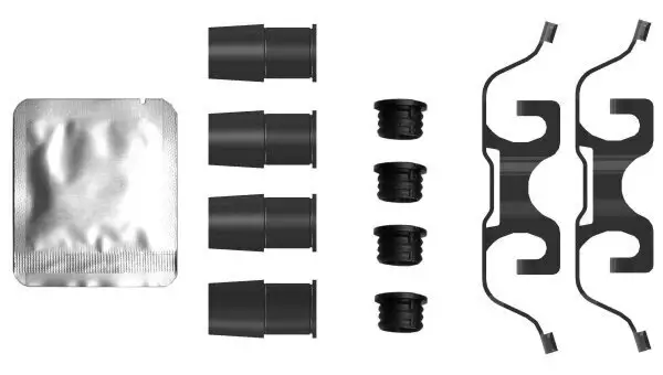 Zubehörsatz, Bremssattel HELLA 8DZ 355 206-421