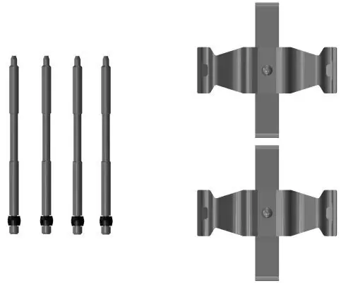 Zubehörsatz, Scheibenbremsbelag HELLA 8DZ 355 206-811 Bild Zubehörsatz, Scheibenbremsbelag HELLA 8DZ 355 206-811