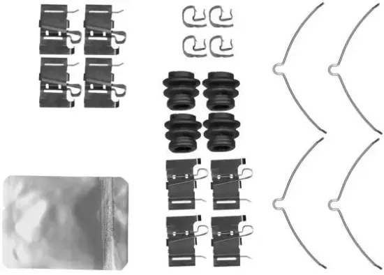 Zubehörsatz, Scheibenbremsbelag HELLA 8DZ 355 206-781 Bild Zubehörsatz, Scheibenbremsbelag HELLA 8DZ 355 206-781