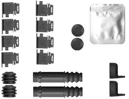 Zubehörsatz, Scheibenbremsbelag HELLA 8DZ 355 207-411 Bild Zubehörsatz, Scheibenbremsbelag HELLA 8DZ 355 207-411