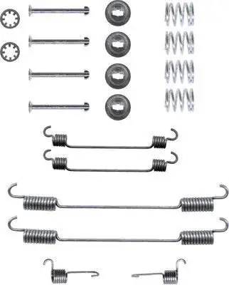 Zubehörsatz, Bremsbacken HELLA 8DZ 355 200-341 Bild Zubehörsatz, Bremsbacken HELLA 8DZ 355 200-341