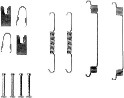 Zubehörsatz, Bremsbacken HELLA 8DZ 355 200-571