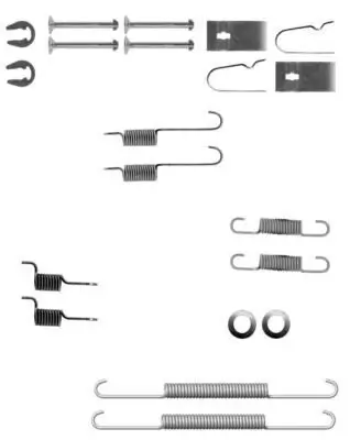 Zubehörsatz, Bremsbacken HELLA 8DZ 355 200-801