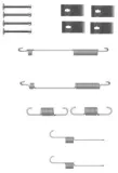 Zubehörsatz, Bremsbacken HELLA 8DZ 355 200-941