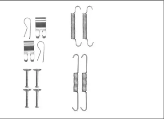 Zubehörsatz, Feststellbremsbacken Hinterachse HELLA 8DZ 355 205-961