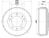 Bremstrommel HELLA 8DT 355 300-451