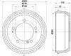 Bremstrommel HELLA 8DT 355 300-631 Bild Bremstrommel HELLA 8DT 355 300-631