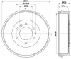 Bremstrommel HELLA 8DT 355 301-831 Bild Bremstrommel HELLA 8DT 355 301-831