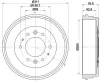 Bremstrommel HELLA 8DT 355 301-841