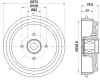Bremstrommel HELLA 8DT 355 302-771 Bild Bremstrommel HELLA 8DT 355 302-771