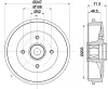 Bremstrommel HELLA 8DT 355 302-791