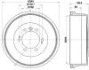 Bremstrommel HELLA 8DT 355 302-921 Bild Bremstrommel HELLA 8DT 355 302-921