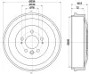 Bremstrommel HELLA 8DT 355 303-011 Bild Bremstrommel HELLA 8DT 355 303-011