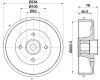 Bremstrommel HELLA 8DT 355 303-131 Bild Bremstrommel HELLA 8DT 355 303-131