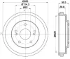 Bremstrommel HELLA 8DT 355 303-241 Bild Bremstrommel HELLA 8DT 355 303-241