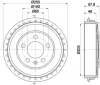 Bremstrommel HELLA 8DT 355 303-441