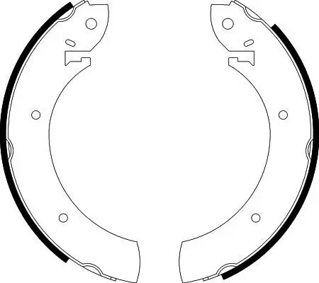 Bremsbackensatz HELLA 8DB 355 000-551 Bild Bremsbackensatz HELLA 8DB 355 000-551