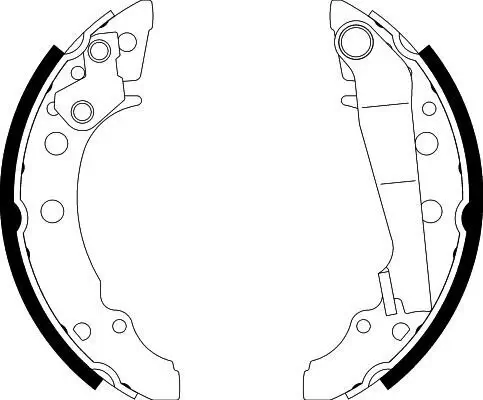 Bremsbackensatz HELLA 8DB 355 000-111 Bild Bremsbackensatz HELLA 8DB 355 000-111