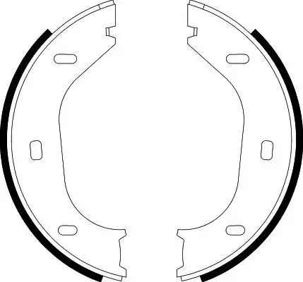 Bremsbackensatz, Feststellbremse HELLA 8DA 355 050-011 Bild Bremsbackensatz, Feststellbremse HELLA 8DA 355 050-011