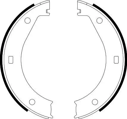Bremsbackensatz, Feststellbremse HELLA 8DA 355 050-311 Bild Bremsbackensatz, Feststellbremse HELLA 8DA 355 050-311