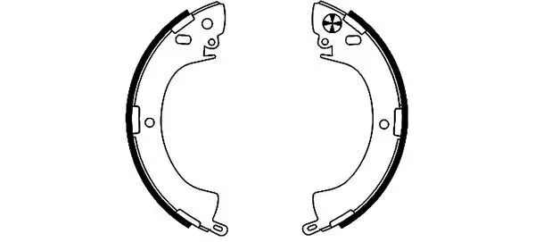 Bremsbackensatz HELLA 8DB 355 000-821