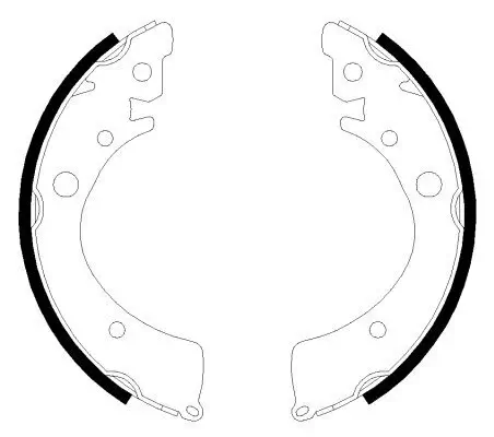 Bremsbackensatz HELLA 8DB 355 001-651 Bild Bremsbackensatz HELLA 8DB 355 001-651