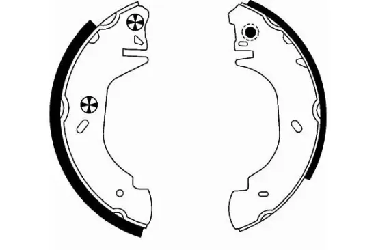 Bremsbackensatz HELLA 8DB 355 001-361 Bild Bremsbackensatz HELLA 8DB 355 001-361