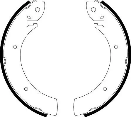 Bremsbackensatz HELLA 8DB 355 001-391 Bild Bremsbackensatz HELLA 8DB 355 001-391