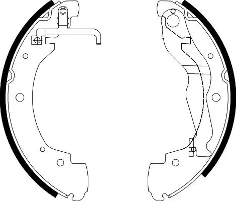 Bremsbackensatz HELLA 8DB 355 001-281 Bild Bremsbackensatz HELLA 8DB 355 001-281