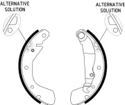 Bremsbackensatz HELLA 8DB 355 001-301