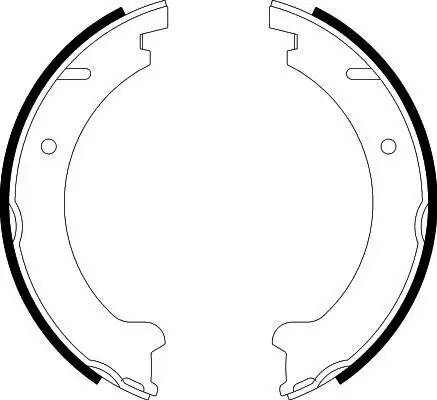 Bremsbackensatz, Feststellbremse HELLA 8DA 355 050-361 Bild Bremsbackensatz, Feststellbremse HELLA 8DA 355 050-361