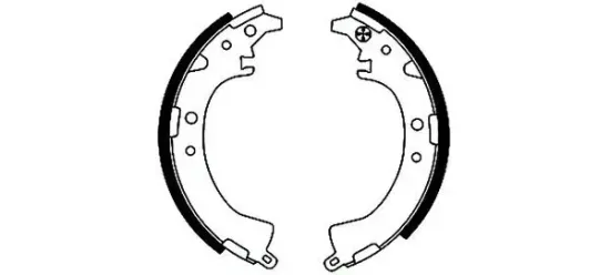 Bremsbackensatz HELLA 8DB 355 001-671 Bild Bremsbackensatz HELLA 8DB 355 001-671