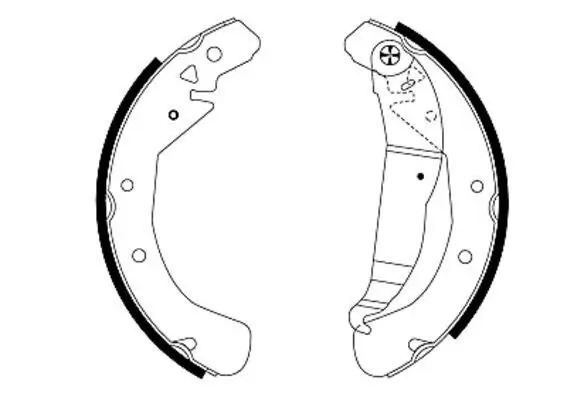 Bremsbackensatz HELLA 8DB 355 001-631