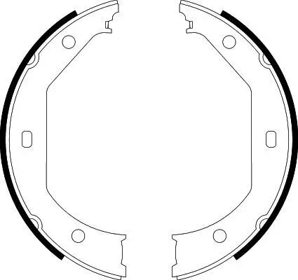 Bremsbackensatz, Feststellbremse HELLA 8DA 355 050-381 Bild Bremsbackensatz, Feststellbremse HELLA 8DA 355 050-381