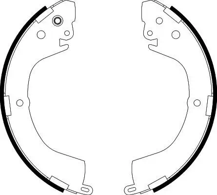 Bremsbackensatz HELLA 8DB 355 002-151 Bild Bremsbackensatz HELLA 8DB 355 002-151