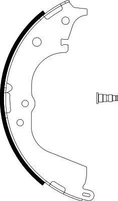 Bremsbackensatz HELLA 8DB 355 002-181 Bild Bremsbackensatz HELLA 8DB 355 002-181