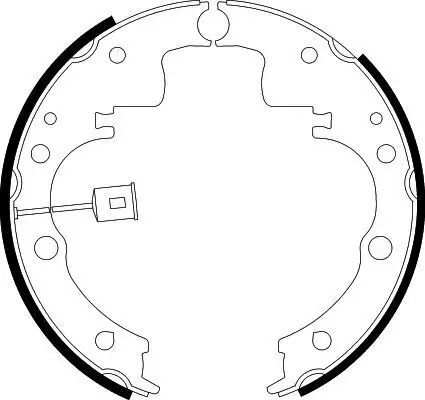 Bremsbackensatz HELLA 8DB 355 001-971
