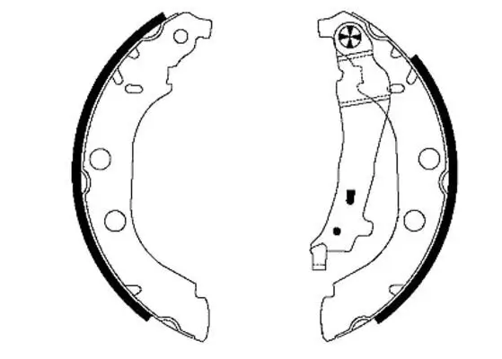 Bremsbackensatz HELLA 8DB 355 001-801