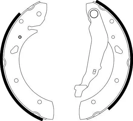 Bremsbackensatz HELLA 8DB 355 001-761