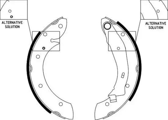 Bremsbackensatz HELLA 8DB 355 001-831 Bild Bremsbackensatz HELLA 8DB 355 001-831
