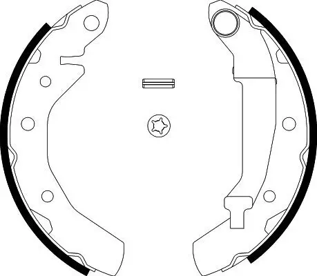 Bremsbackensatz HELLA 8DB 355 001-741 Bild Bremsbackensatz HELLA 8DB 355 001-741