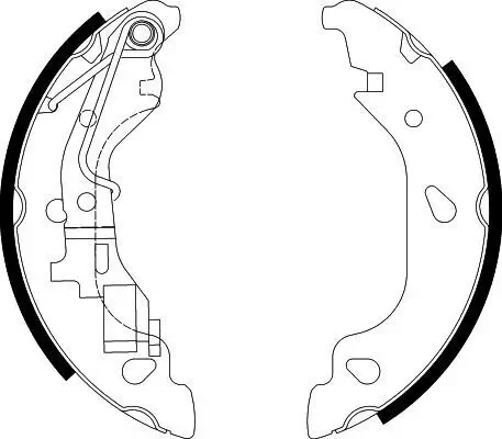 Bremsbackensatz HELLA 8DB 355 002-581