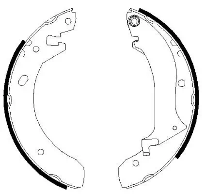 Bremsbackensatz HELLA 8DB 355 001-901 Bild Bremsbackensatz HELLA 8DB 355 001-901