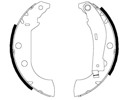 Bremsbackensatz HELLA 8DB 355 002-381 Bild Bremsbackensatz HELLA 8DB 355 002-381