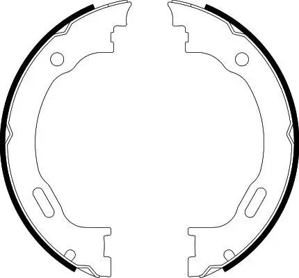 Bremsbackensatz, Feststellbremse HELLA 8DA 355 050-451 Bild Bremsbackensatz, Feststellbremse HELLA 8DA 355 050-451