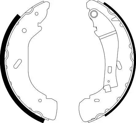 Bremsbackensatz HELLA 8DB 355 001-961