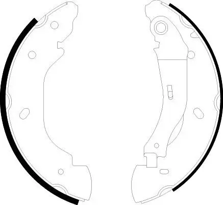 Bremsbackensatz HELLA 8DB 355 002-511 Bild Bremsbackensatz HELLA 8DB 355 002-511