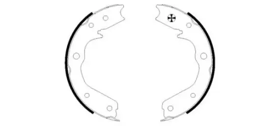 Bremsbackensatz, Feststellbremse HELLA 8DA 355 050-511 Bild Bremsbackensatz, Feststellbremse HELLA 8DA 355 050-511